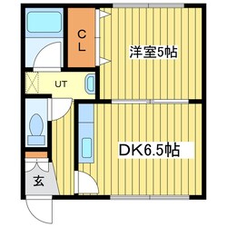 メゾンエクレーレ北２６条の物件間取画像